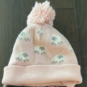 Zara glove and hat sheep print for toddler girl